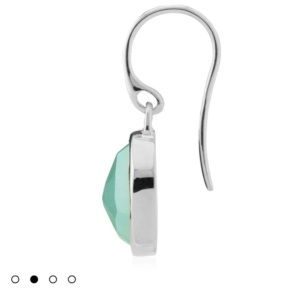 Monica Vinader Amazonite siren wire earrings - Picture 3 of 6